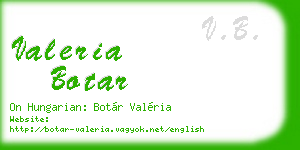 valeria botar business card